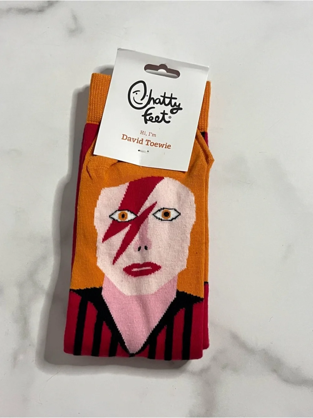 New Chatty Feet David Toewie Unisex Socks